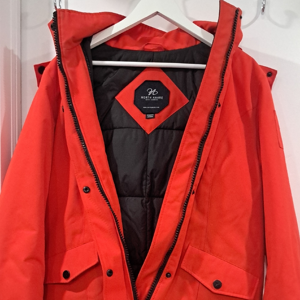 Women's North Aware Bold Red Parka
